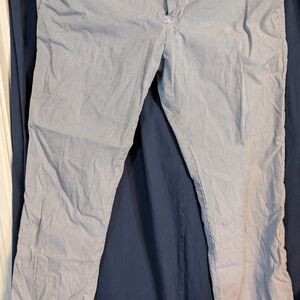 Tommy Hilfiger Navy and White Striped Trousers